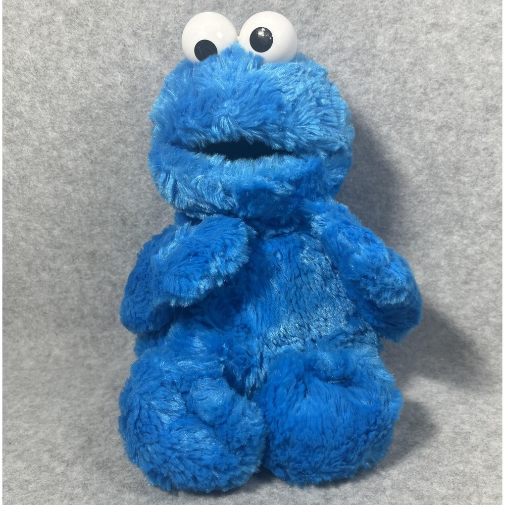 Vintage 2002 Sesame Street Cookie Monster Plush Toy Gund Blue 11" Stuffed Animal